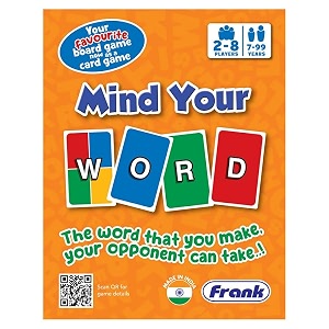 frank mind your word card game  fun amp engaging word-building challenge for kids 7 years amp adults  multiplayer card game for 2-8 players  educational game for vocabulary amp strategic thinking