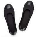 Frank Mully Women's Ballet Flats Round Toe Walking Flats Slip On Work Shoes Knitted Flats Shoes for Woman Soft Lightweight