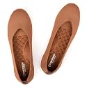 Frank Mully Women's Ballet Flats Round Toe Walking Flats Slip On Work Shoes Knitted Flats Shoes for Woman Soft Lightweight