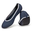 Frank Mully Women's Ballet Flats Round Toe Walking Flats Slip On Work Shoes Knitted Flats Shoes for Woman Soft Lightweight