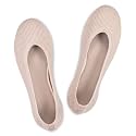 Frank Mully Women's Ballet Flats Round Toe Walking Flats Slip On Work Shoes Knitted Flats Shoes for Woman Soft Lightweight