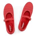 Frank Mully Women's Mary Jane Flats Comfortable Dressy Ballet Flats Casual Round Toe Slip On Washable Knitted Fabric Office Work Woman Shoes