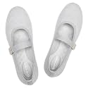 Frank Mully Women's Mary Jane Flats Comfortable Dressy Ballet Flats Casual Round Toe Slip On Washable Knitted Fabric Office Work Woman Shoes