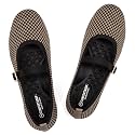Frank Mully Women's Mary Jane Flats Comfortable Dressy Ballet Flats Casual Round Toe Slip On Washable Knitted Fabric Office Work Woman Shoes