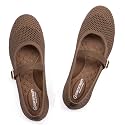 Frank Mully Women's Mary Jane Flats Comfortable Dressy Ballet Flats Casual Round Toe Slip On Washable Knitted Fabric Office Work Woman Shoes