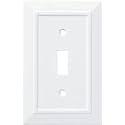 Franklin Brass W35241-PW-C Classic Architecture Single Switch Wall Plate/Switch Plate/Cover, Pure White