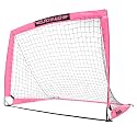 Franklin Sports Blackhawk Backyard Soccer Goal - Portable Pop Up Soccer Nets - Youth + Adult Folding Indoor + Outdoor Goals - Multiple Sizes + Colors