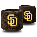 Franklin Sports MLB Team Licensed Baseball Wristbands - MLB Team Logo Sweat Wristbands - Great for Costumes + Uniforms - Pair