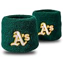 Franklin Sports MLB Oakland Athletics Team Wristbands (Pack of 6)