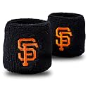 Franklin Sports MLB Team Licensed Baseball Wristbands - MLB Team Logo Sweat Wristbands - Great for Costumes + Uniforms - Pair