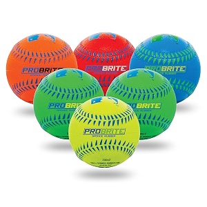 franklin sports - pro brite - neon rubber teeball - mlb - youth tball - baseball  softball - indoor amp outdoor use