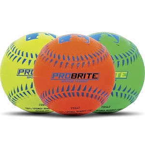 franklin sports - pro brite - neon rubber teeball - mlb - youth tball - baseball  softball - indoor amp outdoor use