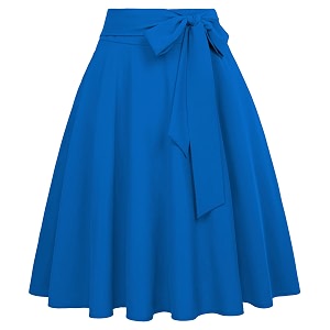 fraulein women39s flared pleated maxi skirt high waist a-line with pockets and belt accessories small-plus size