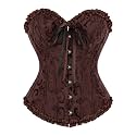 frawirshau Women's Overbust Costume Corset Renaissance Victorian