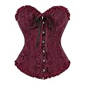 frawirshau Women's Overbust Costume Corset Renaissance Victorian