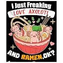 Freaking Love Axolotl and Ramen Blanket Gifts for Girls Boys Women - Super Soft Cozy Warm Throw Sheet for Couch Bed Sofa Office Decor All Season 30"x40" Pets