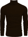 FREAKS Self Design High Neck Casual Men Brown Sweater