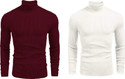 FREAKS Solid High Neck Casual Men Multicolor Sweater