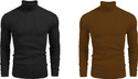 FREAKS Solid High Neck Casual Men Multicolor Sweater