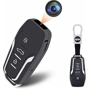 fredi hd plus mini keychain spy camera hidden camera1080p hd video recorder amp photo capture  motion detection loop recording  up to 256gb card support  portable hidden nanny camera