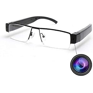 fredi hd plus camera glasses 1080p hd video recording with audio wearable smart glasses usb rechargeable eyewear with 32gb support for office study travel