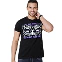Free Authority Black Panther Printed Regular Fit