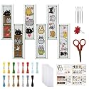 FREEBLOSS 6 Set Cross Stitch Bookmark Kit 8"x2.4" 11CT Cartoon Cat