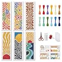 FREEBLOSS 6 Set Cross Stitch Bookmark Kits Bohemian Style