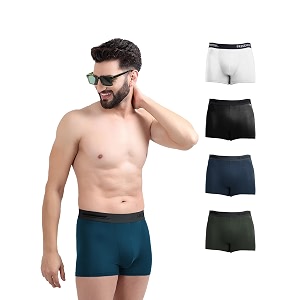 freecultr men39s micromodal airsoft trunks  anti-bacterial sweat-proof ultra-soft no itch no chafing breathable comfort men39s underwear combo pack of 5