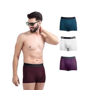 freecultr men39s underwear micromodal airsoft trunk  anti bacterial no itch no chafing sweat proof amp ultra soft fabric pack of 4  mens underwear combo pack of 4