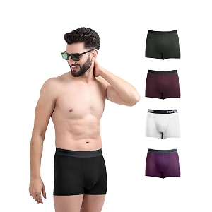 freecultr men39s micromodal airsoft trunks  anti-bacterial sweat-proof ultra-soft no itch no chafing breathable comfort men39s underwear combo pack of 5