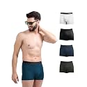 Freecultr Men's Micromodal Airsoft Trunks – Anti-Bacterial, Sweat-Proof, Ultra-Soft, No Itch, No Chafing, Breathable Comfort Men's Underwear Combo Pack of 5