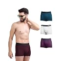 Freecultr Men's Underwear Micromodal Airsoft Trunk – Anti Bacterial, No Itch, No Chafing, Sweat Proof &amp; Ultra Soft Fabric (Pack of 4) | Mens Underwear Combo Pack of 4