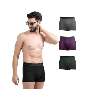 freecultr men39s underwear micromodal airsoft trunk  anti bacterial no itch no chafing sweat proof amp ultra soft fabric pack of 4  mens underwear combo pack of 4