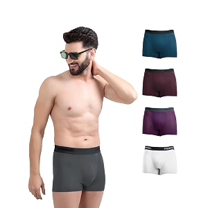 freecultr men39s micromodal airsoft trunks  anti-bacterial sweat-proof ultra-soft no itch no chafing breathable comfort men39s underwear combo pack of 5