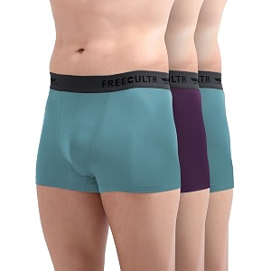 freecultr men39s underwear micromodal airsoft trunk  sweat proof ultra soft anti-bacterial no itch amp no chafing fabric pack of 3  mens underwear combo pack of 3