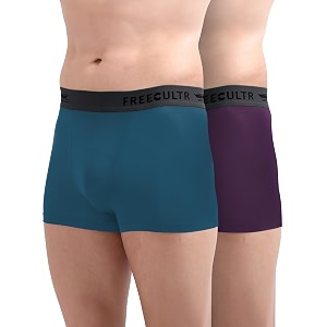 freecultr men39s underwear micromodal airsoft trunk comfortable  sweat proof non-itch no chafing ultra soft amp breathable fabric  mens underwear combo pack of 2