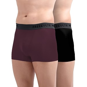 freecultr men39s underwear micromodal airsoft trunk comfortable  sweat proof non-itch no chafing ultra soft amp breathable fabric  mens underwear combo pack of 2