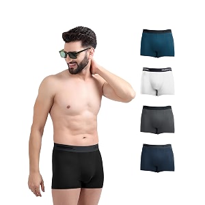 freecultr men39s micromodal airsoft trunks  anti-bacterial sweat-proof ultra-soft no itch no chafing breathable comfort men39s underwear combo pack of 5