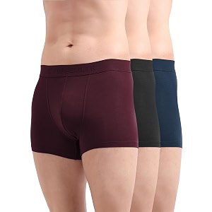 freecultr men39s underwear micromodal airsoft trunk  ultra soft sweat proof non-itch no chafing anti bacterial fabric pack of 3  mens underwear combo pack of 3
