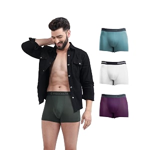 freecultr men39s underwear micromodal airsoft trunk  ultra soft sweat proof anti-bacterial no itch amp no chafing fabric pack of 4  mens underwear combo pack of 4