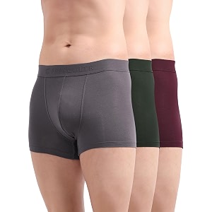 freecultr men39s underwear micromodal airsoft trunk  ultra soft sweat proof non-itch no chafing anti bacterial fabric pack of 3  mens underwear combo pack of 3