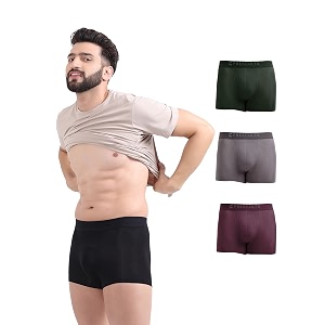 freecultr men39s underwear micromodal airsoft trunk  anti bacterial no itch no chafing sweat proof amp ultra soft fabric pack of 4  mens underwear combo pack of 4