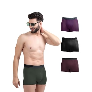 freecultr men39s underwear micromodal airsoft trunk  anti bacterial no itch no chafing sweat proof amp ultra soft fabric pack of 4  mens underwear combo pack of 4