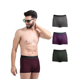 freecultr men39s underwear micromodal airsoft trunk  anti bacterial no itch no chafing sweat proof amp ultra soft fabric pack of 4  mens underwear combo pack of 4