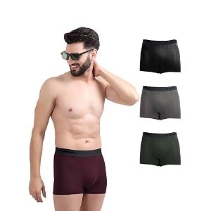 freecultr men39s underwear micromodal airsoft trunk  anti bacterial no itch no chafing sweat proof amp ultra soft fabric pack of 4  mens underwear combo pack of 4