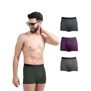 freecultr men39s underwear micromodal airsoft trunk  anti bacterial no itch no chafing sweat proof amp ultra soft fabric pack of 4  mens underwear combo pack of 4