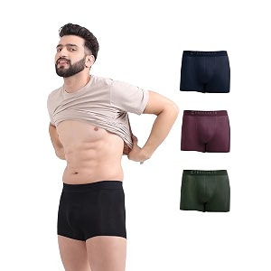 freecultr men39s underwear micromodal airsoft trunk  anti bacterial no itch no chafing sweat proof amp ultra soft fabric pack of 4  mens underwear combo pack of 4
