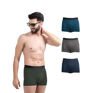 freecultr men39s underwear micromodal airsoft trunk  anti bacterial no itch no chafing sweat proof amp ultra soft fabric pack of 4  mens underwear combo pack of 4