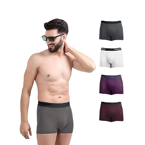 freecultr men39s micromodal airsoft trunks  anti-bacterial sweat-proof ultra-soft no itch no chafing breathable comfort men39s underwear combo pack of 5